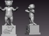 NFL - CAROLINA PANTHERS FOOTBALL MASCOT STATUE - 3D PRINT-2