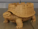 Armored Turtle Planter Container Fantasy Garden Decor-3
