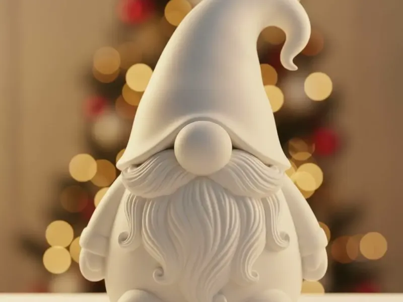 Festive Gnome Figure: Adorable Holiday Home Protector STL