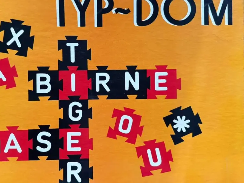 Typ-Dom,  Austrian Scrabble by Franz Weigl (Replika)
