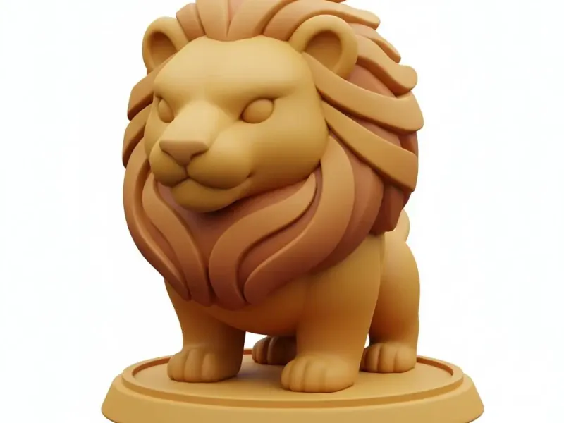 🦁 Goldenmane Cub – Stylized Lion Guardian