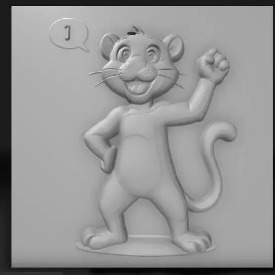 cheerful pink panther