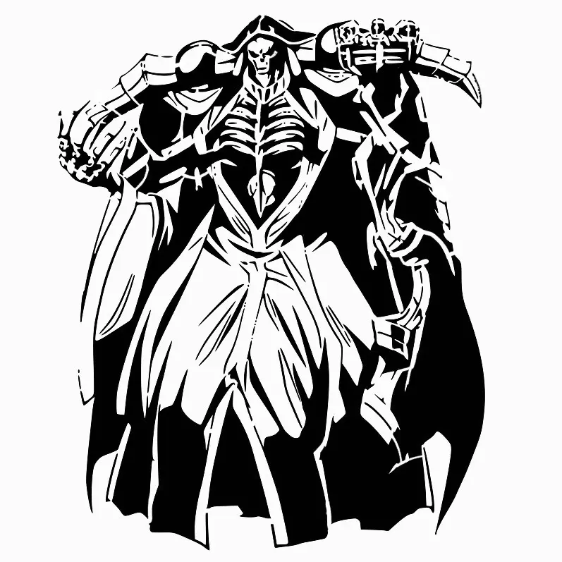 Ainz Ooal-Kleid Schablone 3