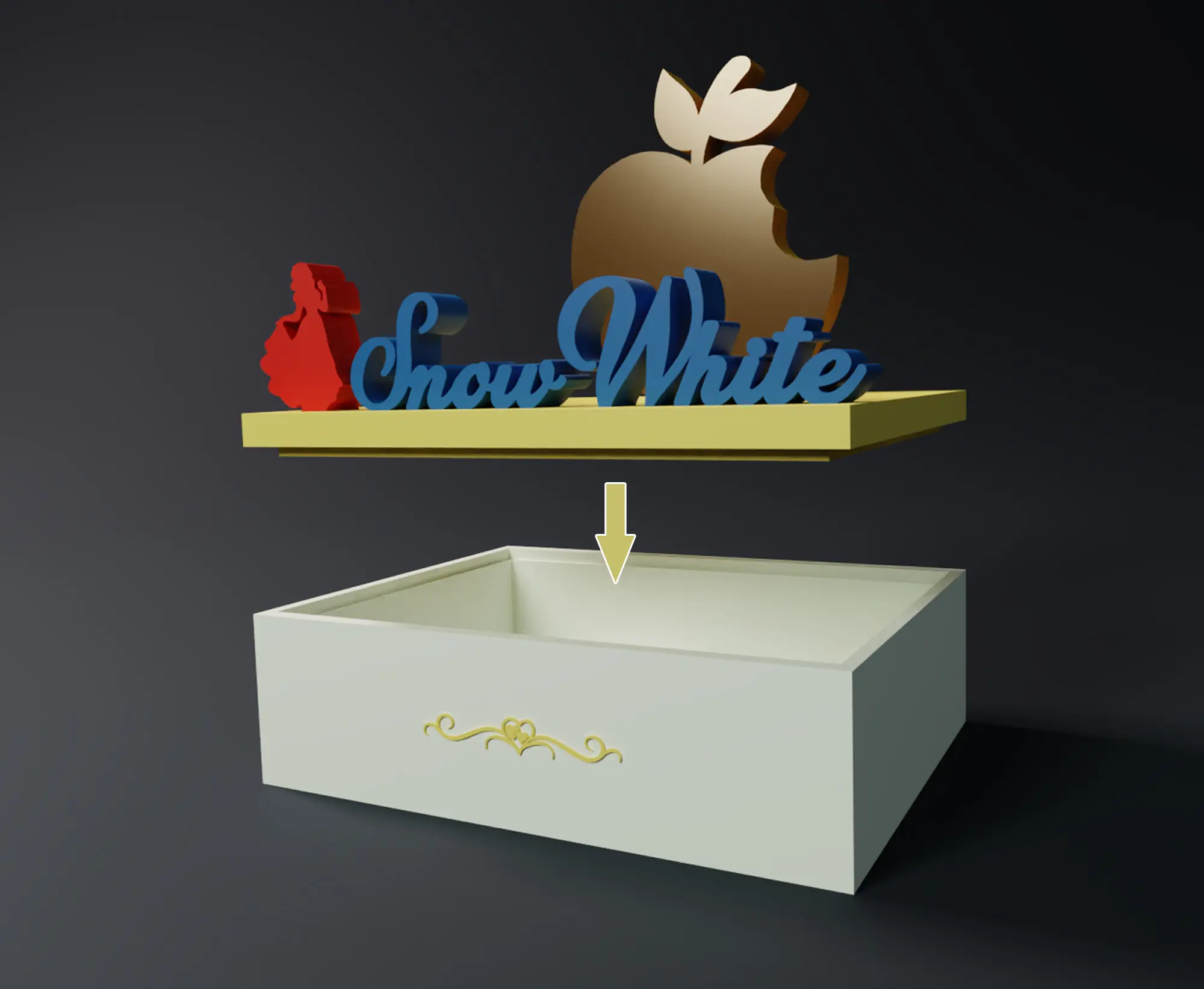 SCATOLA DELLA PRINCIPESSA DISNEY BIANCANEVE