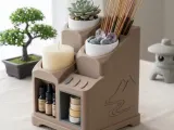Zen Modular Tower: Minimalist Desk Organizer-1