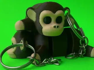 Articulated Monkey, Keychain
