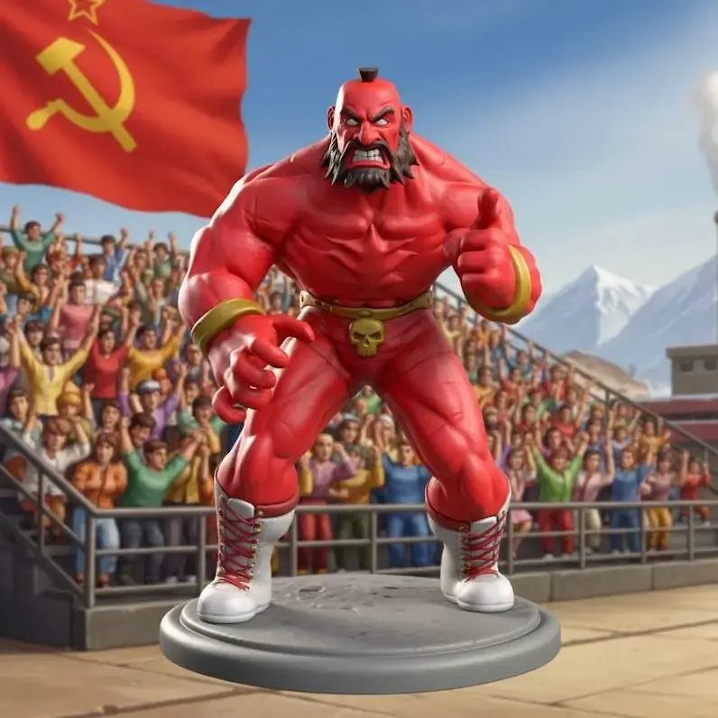 zangief - Street Figther By Scanner 3d Creality Raptor