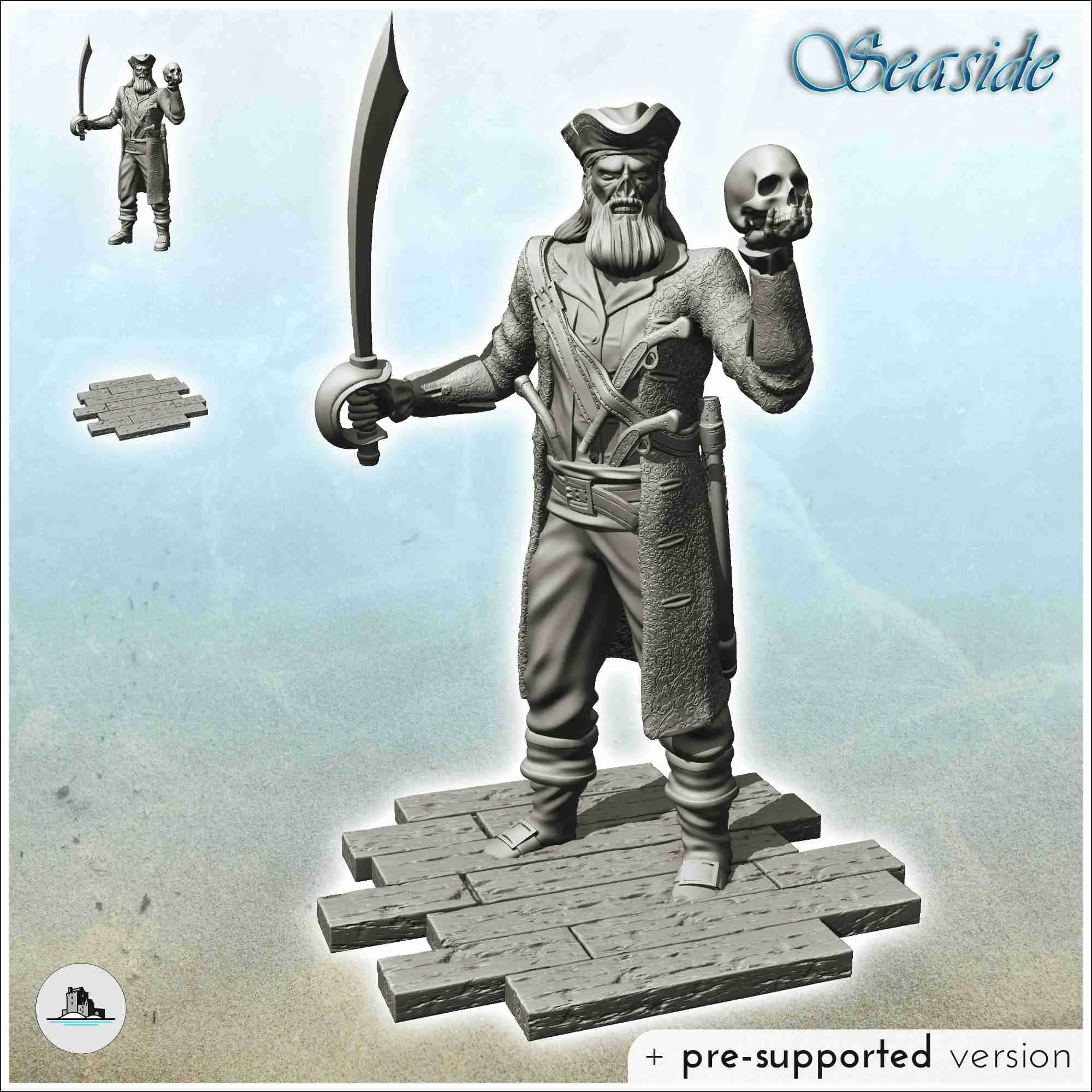Piratenfiguren Pack Nr. 1 - Szenerie mittelalterliche Miniaturen warh
