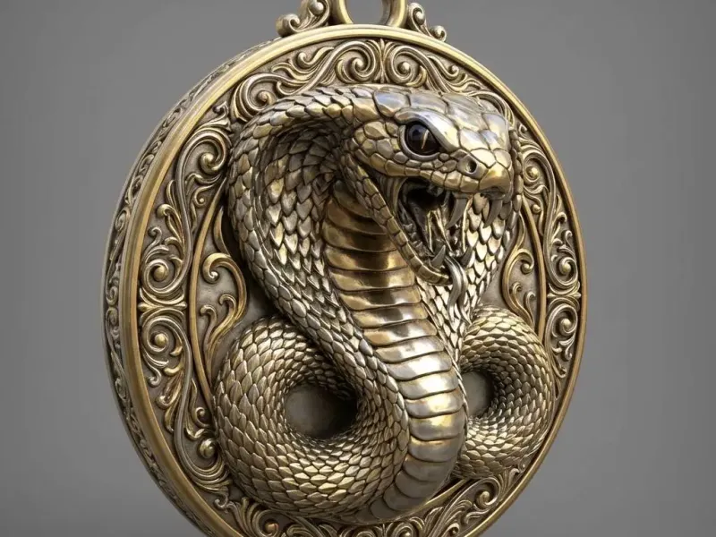 Snake Keychain AI Generated