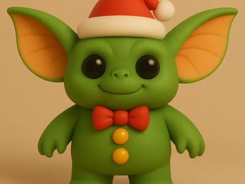 Pop style Christmas gremlin 