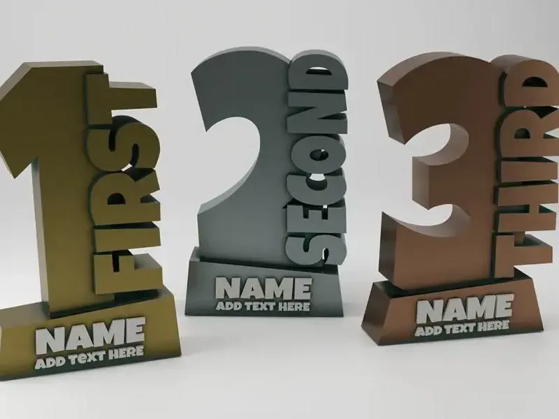 Trophy 1st 2nd 3rd