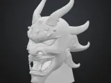 Oni Mask statue-1