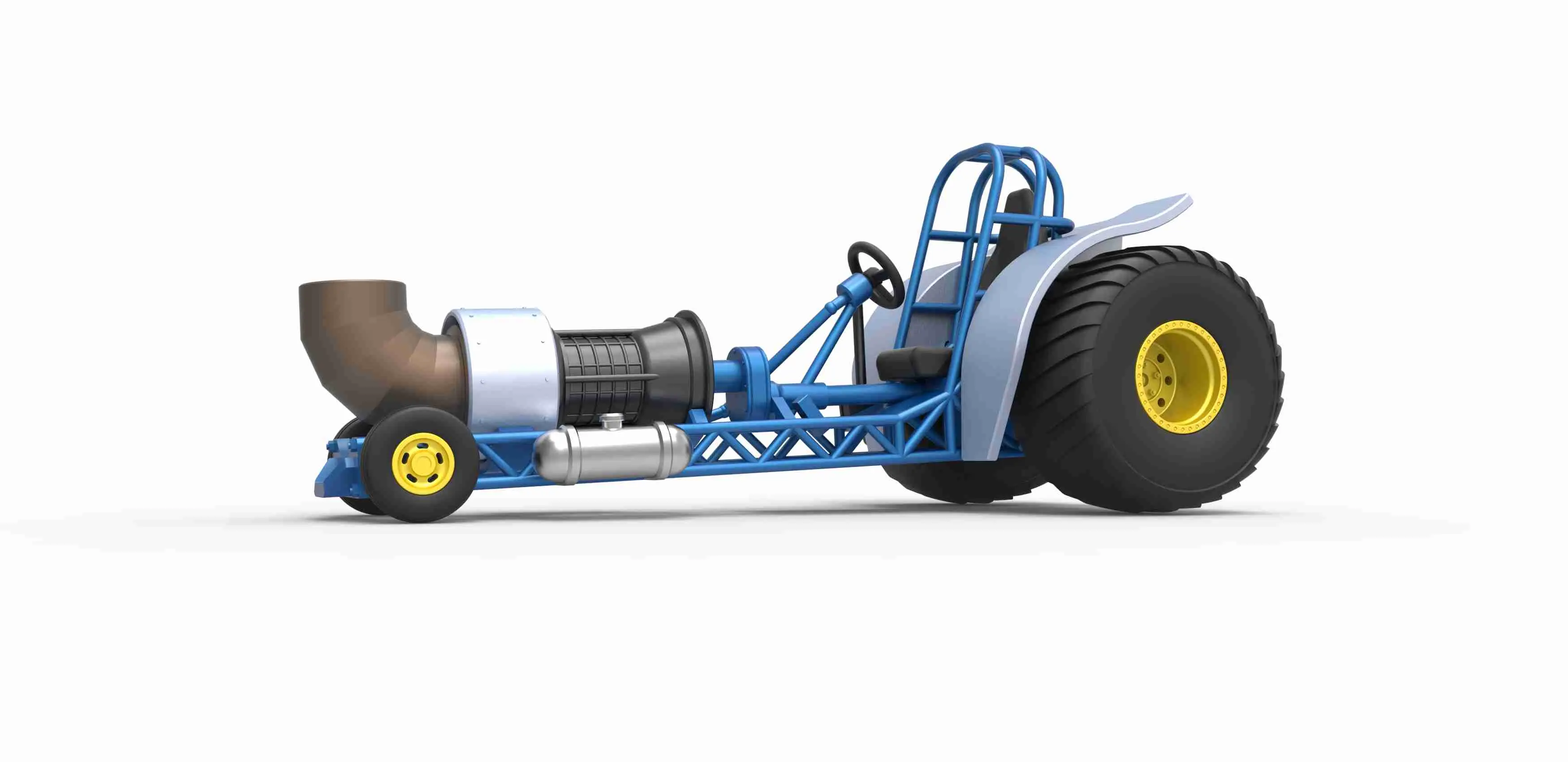 Mini trekker met straalmotor V2 Schaal 1:25