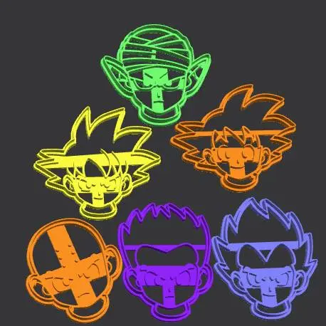 dragon ball Cookie Cutter Set – 3D Printable STL for Baking
