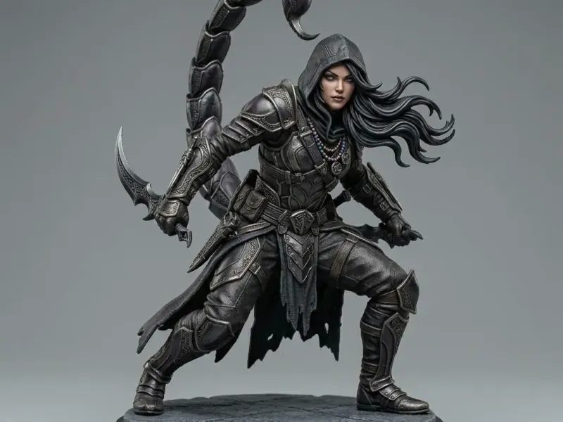 Zodiac Inspired 3D Collectibles Scorpio Female Character