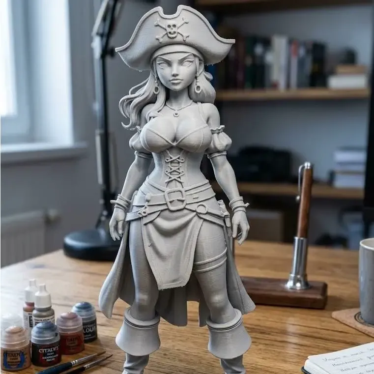 sexy pirate woman with big breasts