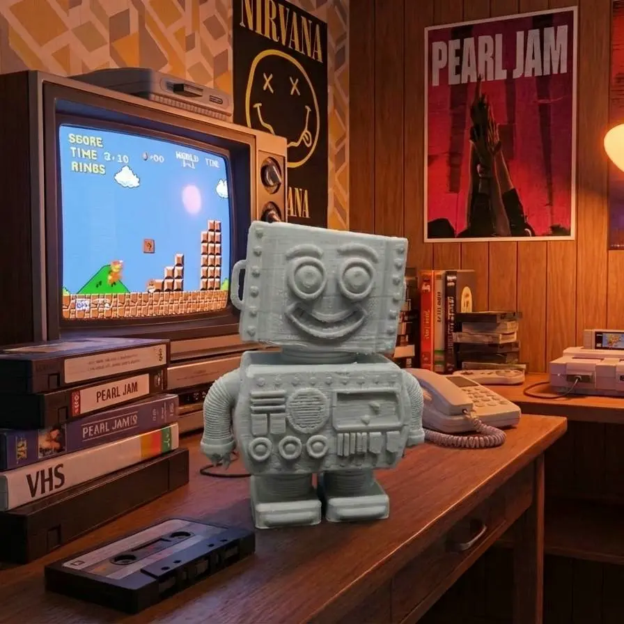 Retro Mecha Figurine Classic Robot Toy Collectible