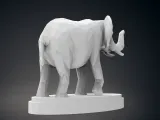 Elefante in Low Poly-8