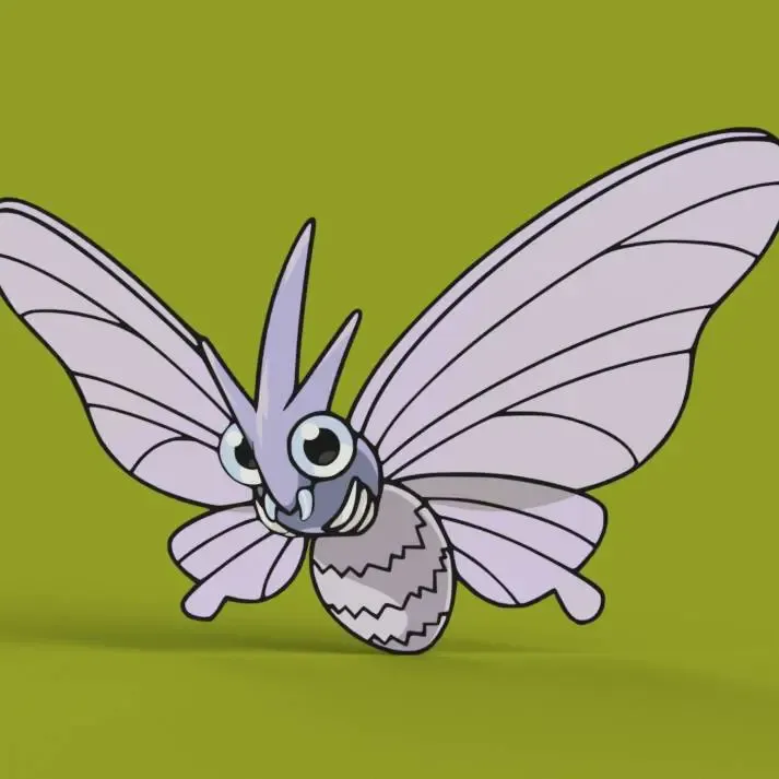 Venomoth Wall Art