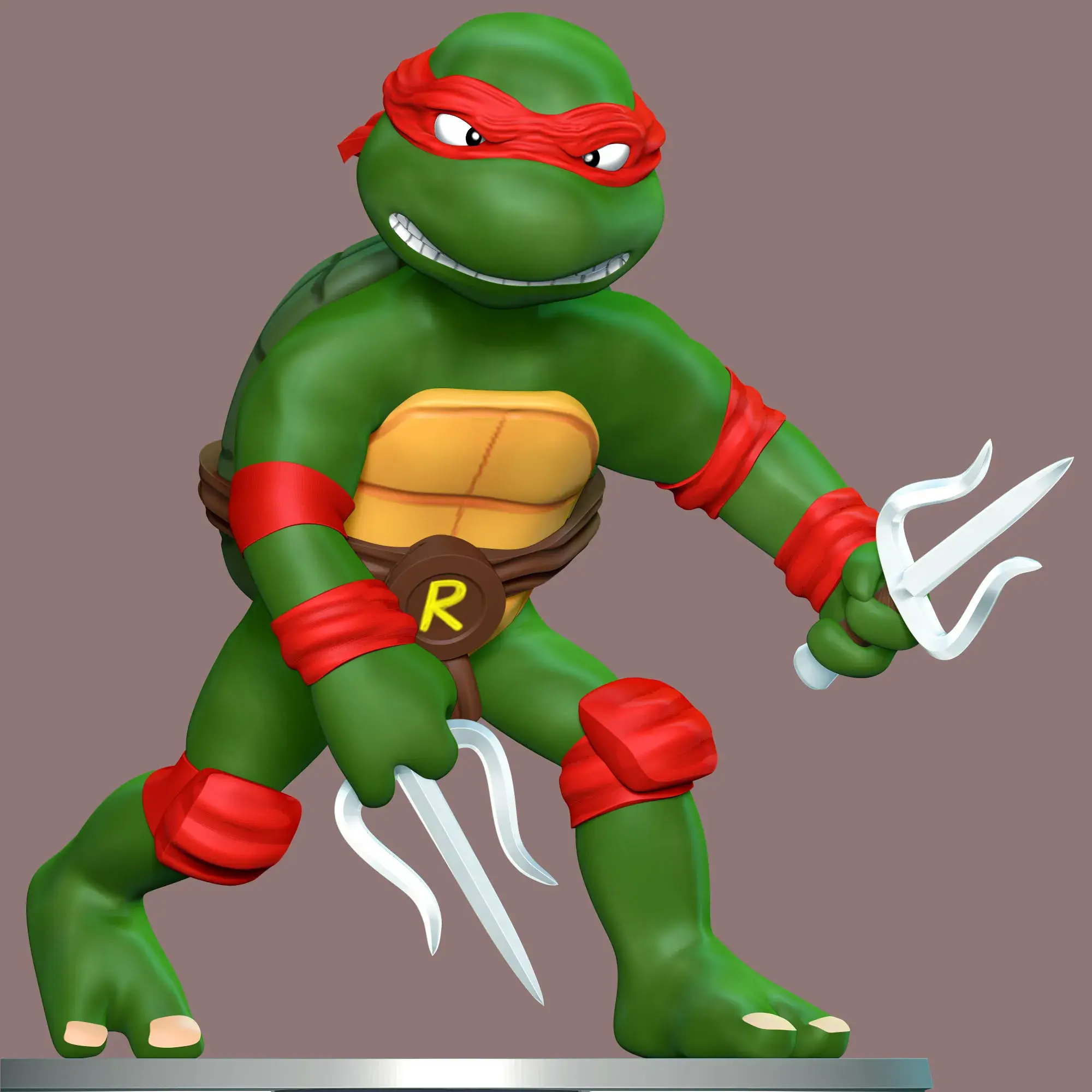Characters & Creatures STL Download - Raphael - Teenage Mutant Ninja ...
