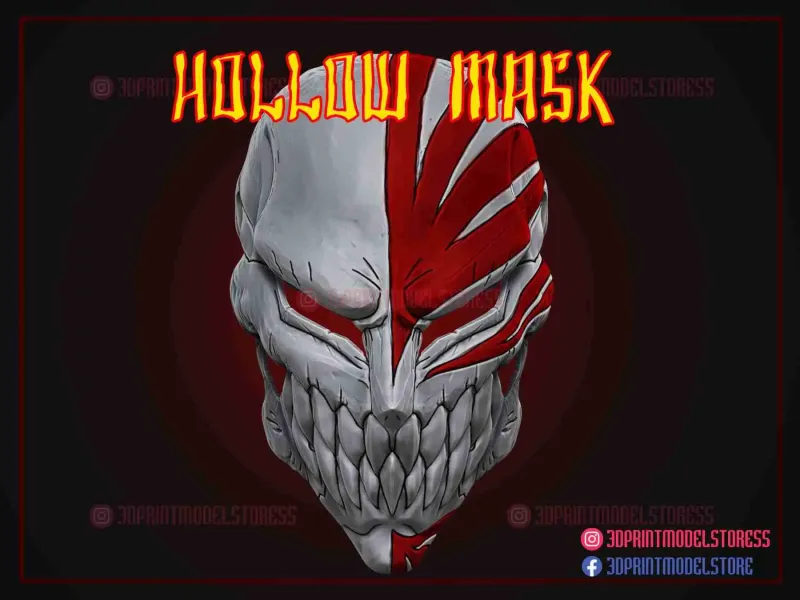 Полая маска - Маска Куросаки Ичиго Bleach - Аниме Косплей
