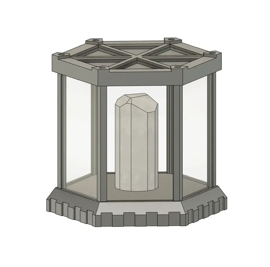 Crystal infinity mirror lantern