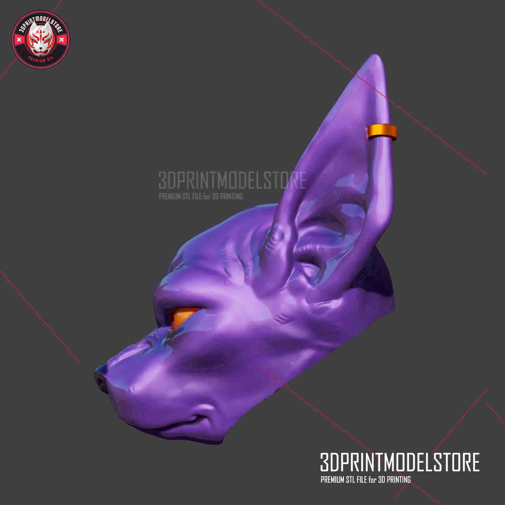 Beerus Hoofd Helm - Anubis Cosplay Masker Halloween Kostuum