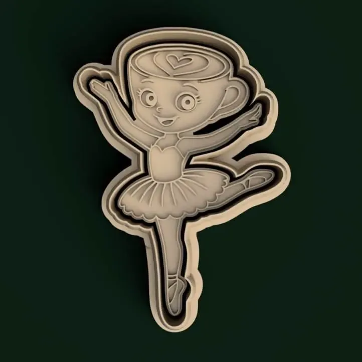 Ballerina Capuchina - Italian Brainrot cookie cutter