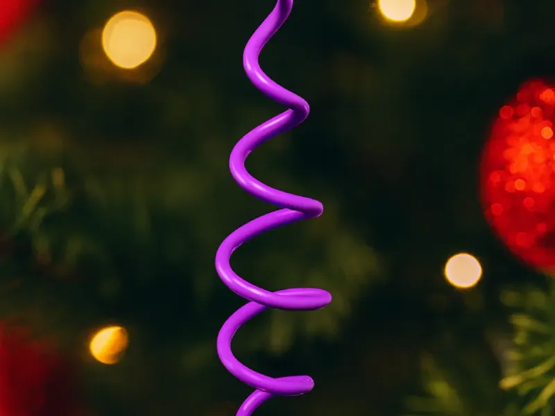 SPIRAL CHRISTMAS ORNAMENT