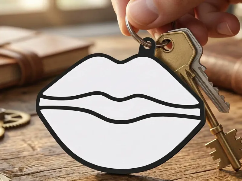 LLavero de Emojis mas Usados en el Mundo - Beso