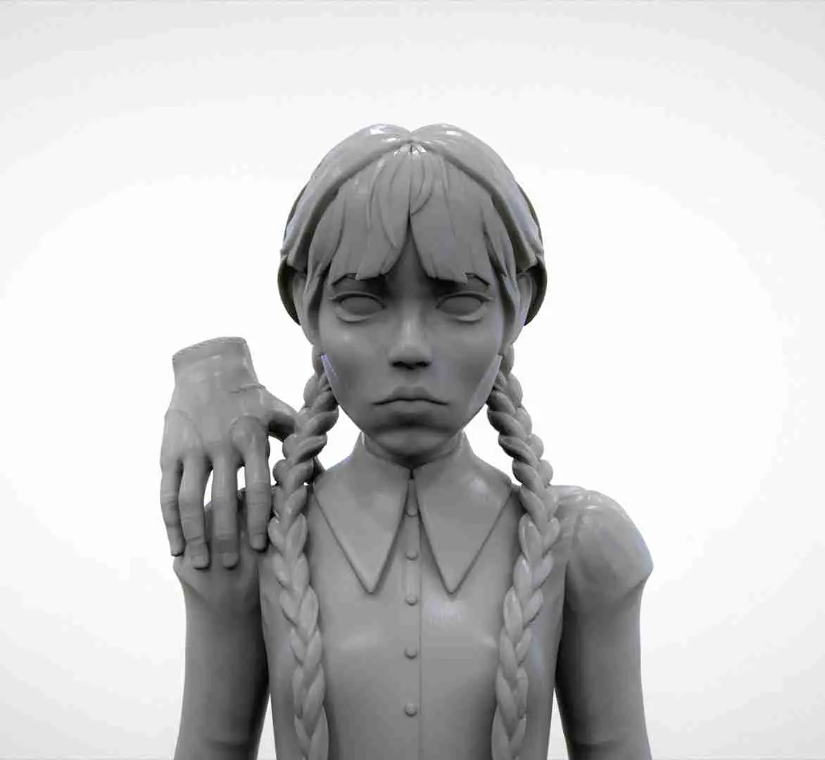 Wednesday Addams fanart sculpt