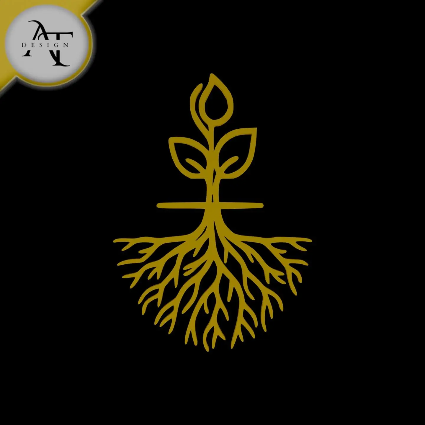 Plant - Line Art - 2D Wall Art Decor