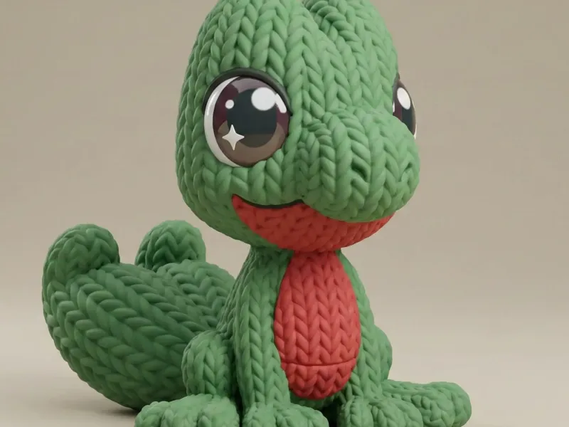 Knitted Treecko Fan Art