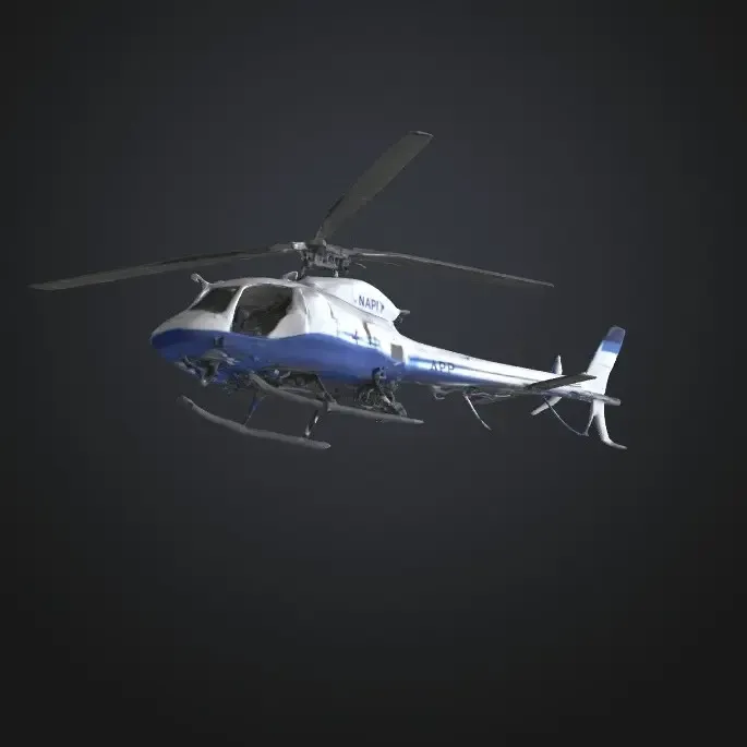 Los Angeles Police Airbus as350 Helicopter 