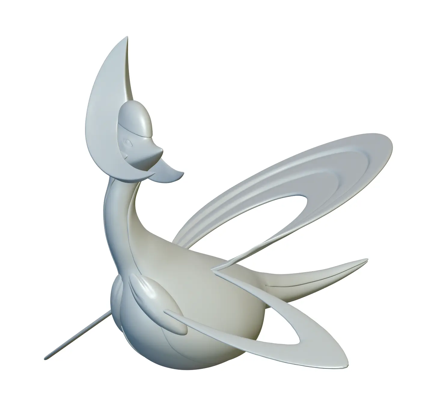 Pokemon Cresselia #488 - Ready for 3D Printing!