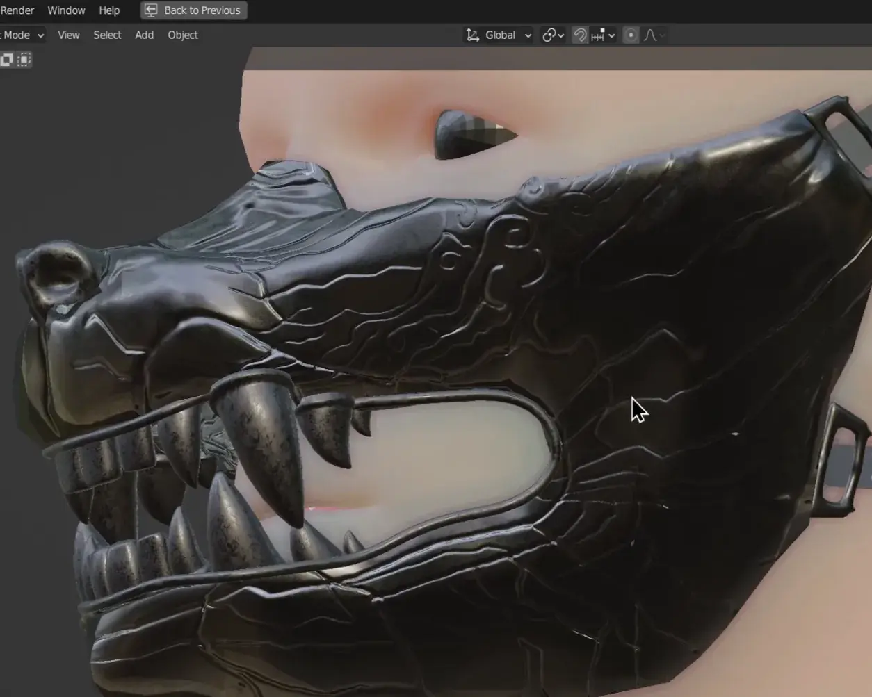 Wolf Mask / Ku-Ronin Mask, Ronin, Japanese Mask 🐺