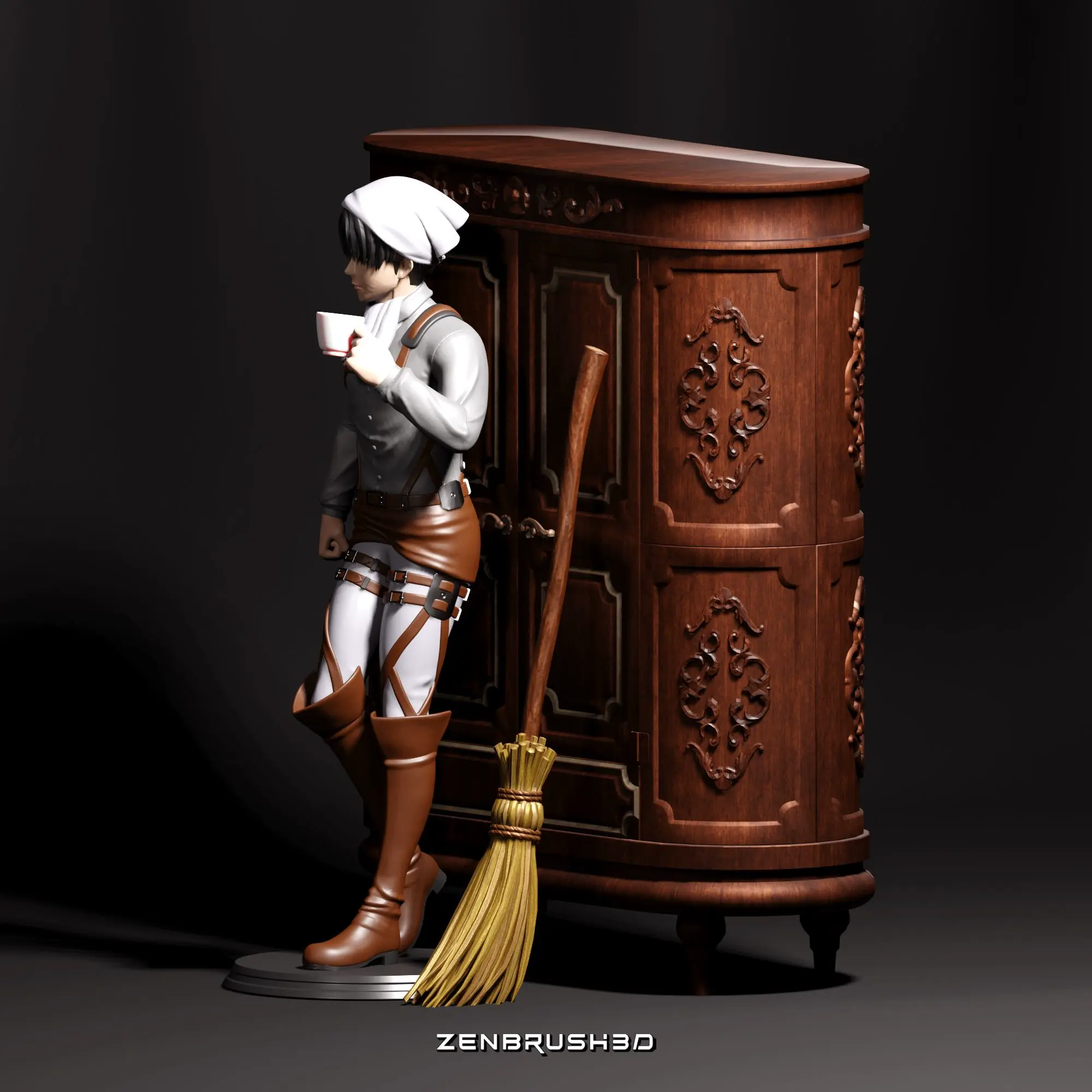 LEVI ACKERMAN - CLEANING OUTFIT - ATTACK ON TITAN 3D