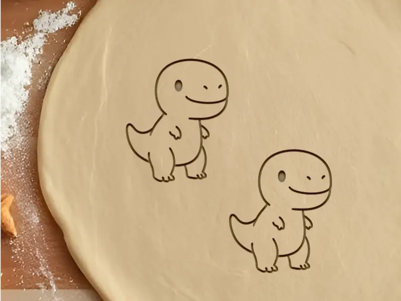 Mini Trex Cookie Cutter, Biscuit Cutter