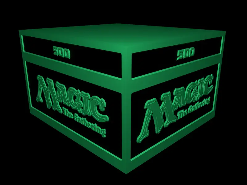 Board Games & Card Games STL Download - Card Box V2 - Magic Retro - 500 ...