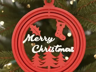 Christmas Ornament flat- easy print!