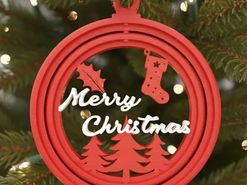 Christmas Ornament flat- easy print!