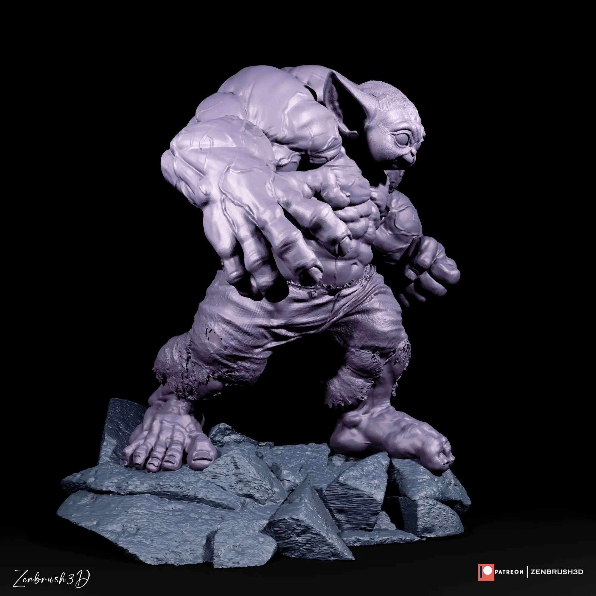 Der Unglaubliche Hulk - Hulk Yoda 3D PRINTING