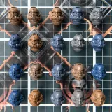 Iron Valiant Helmets Pack – Heavy Armored Warrior Heads STL