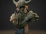 Viking Bronze Bust ❤️-3