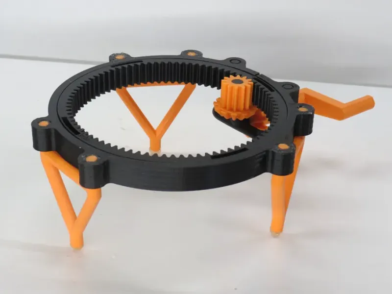 Vollständig 3D-druckbarer Drehteller
