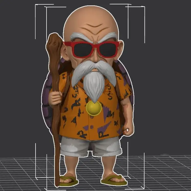 maestro roshi chibi - dragon ball