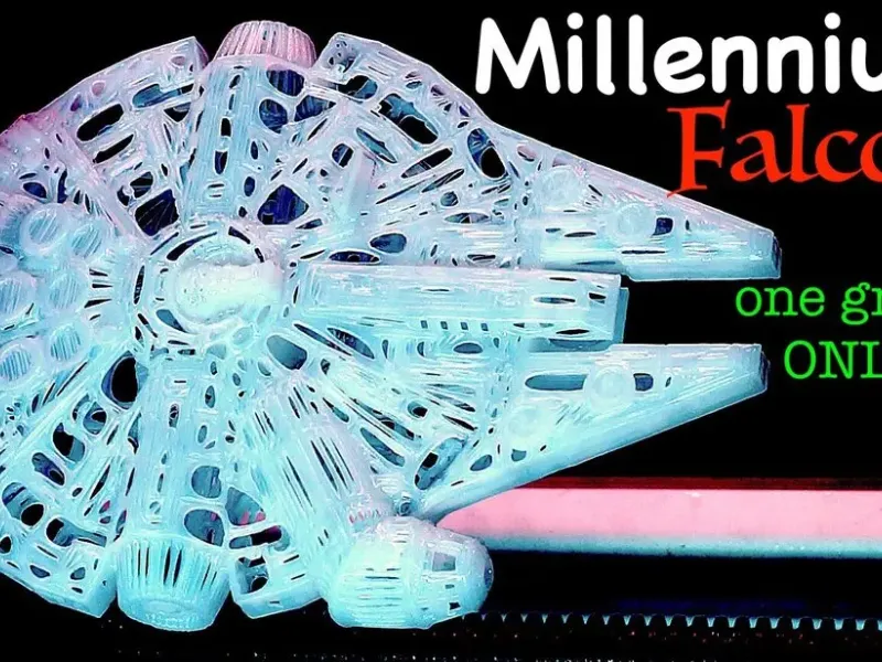 Millennium Falcon voor de marteltest