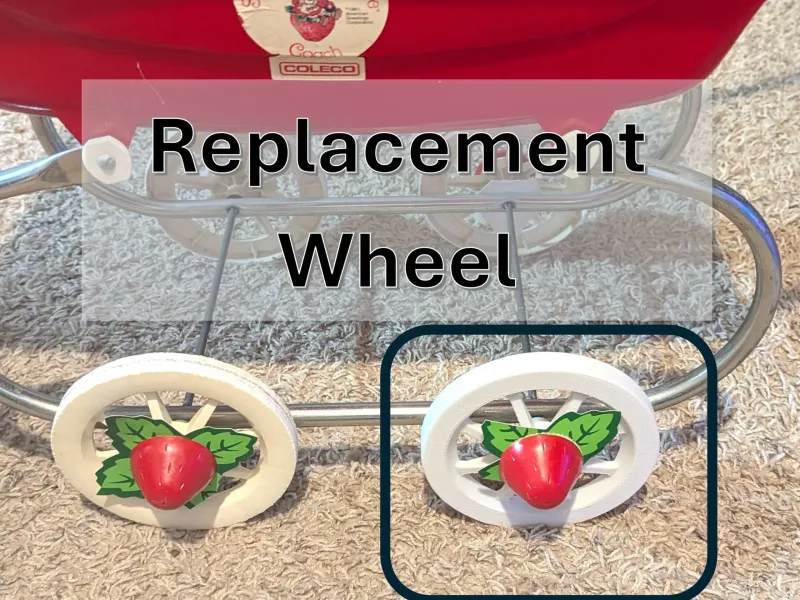 Wheel for Strawberry Shortcake Carriage - 1981 Coleco