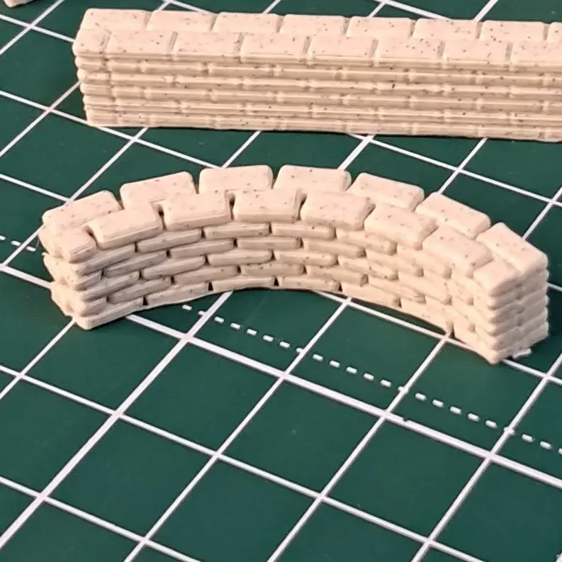 Conjunto de Paredes de Ladrillo Modulares - 9 variantes para baldosas de 1¼ pulgadas