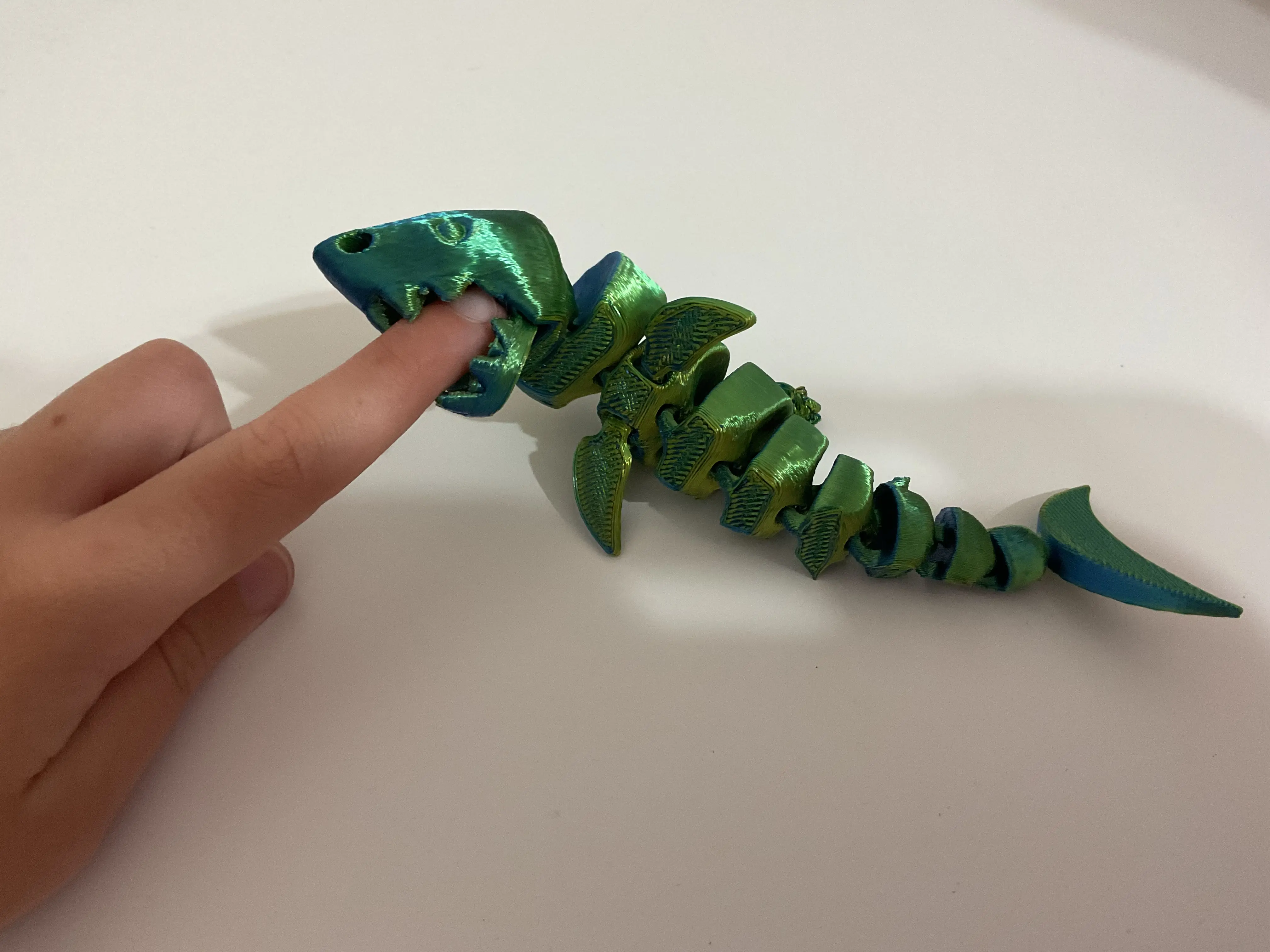 Articulated Shark Keychain